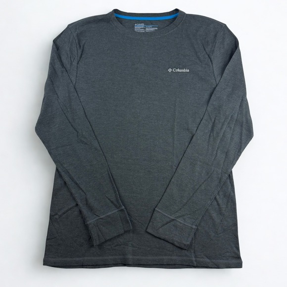 Columbia Other - Columbia Waffle Knit Thermal Shirt Mens XL Gray Long Sleeve Crewneck Logo Trek